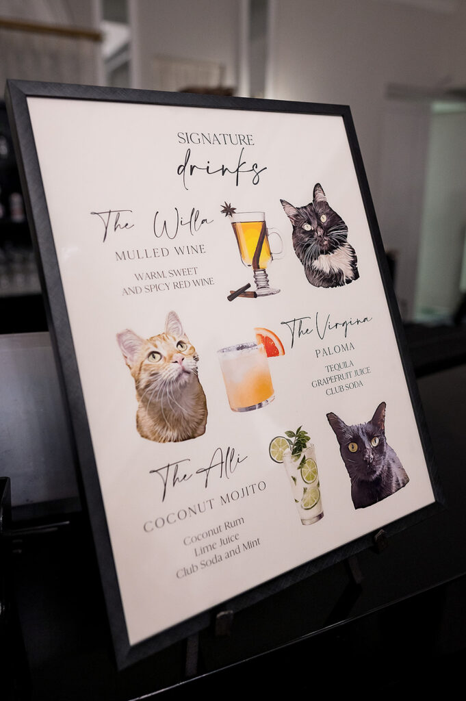 Signature wedding cocktails